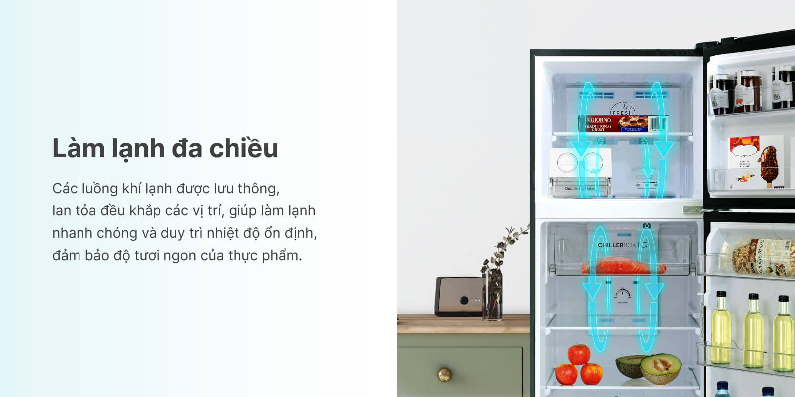 Tủ lạnh Aqua inverter 222 lít AQR-T239FA(FB)